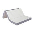 Full 6" Folding Memory Foam Mattress, Gray Knit Cover, Tri-Fold U7792