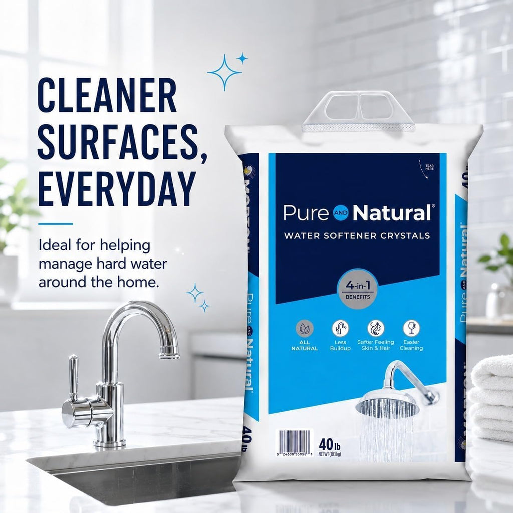 Natural Water Softener Salt Crystals 40 lb Bag 3 Pack M358322