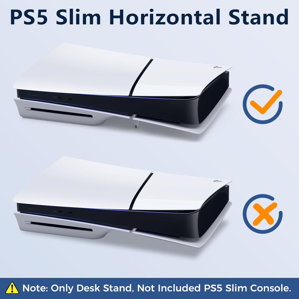 Stand for Ps5 Slim, Cooling Feet, Horizontal Placement Bracket Holder A84250