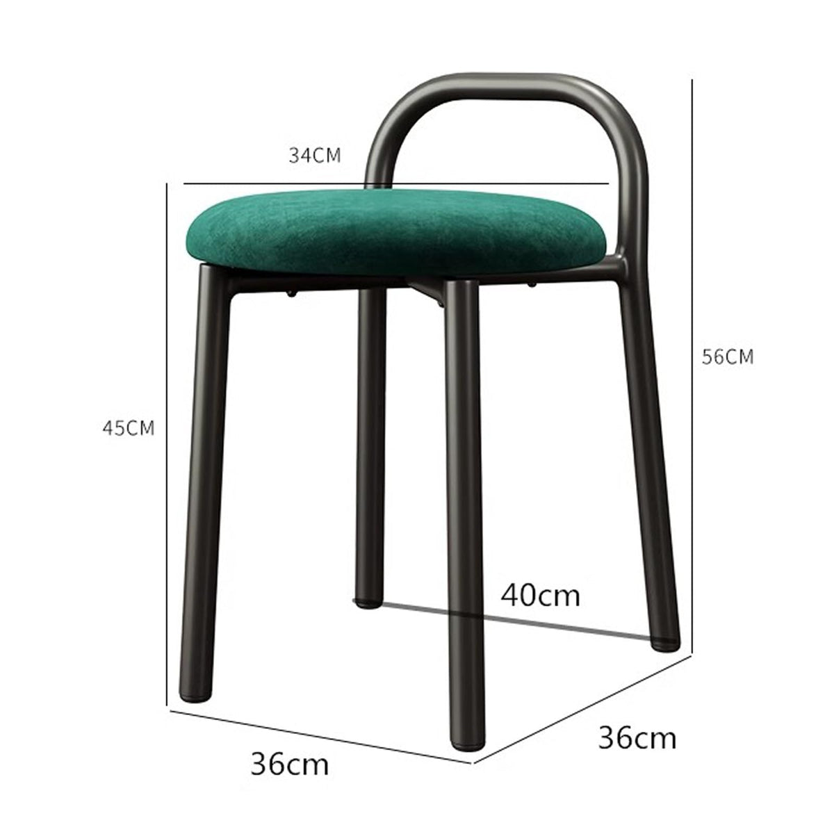 Grey 22in Stacking Metal Bar Stools C4255