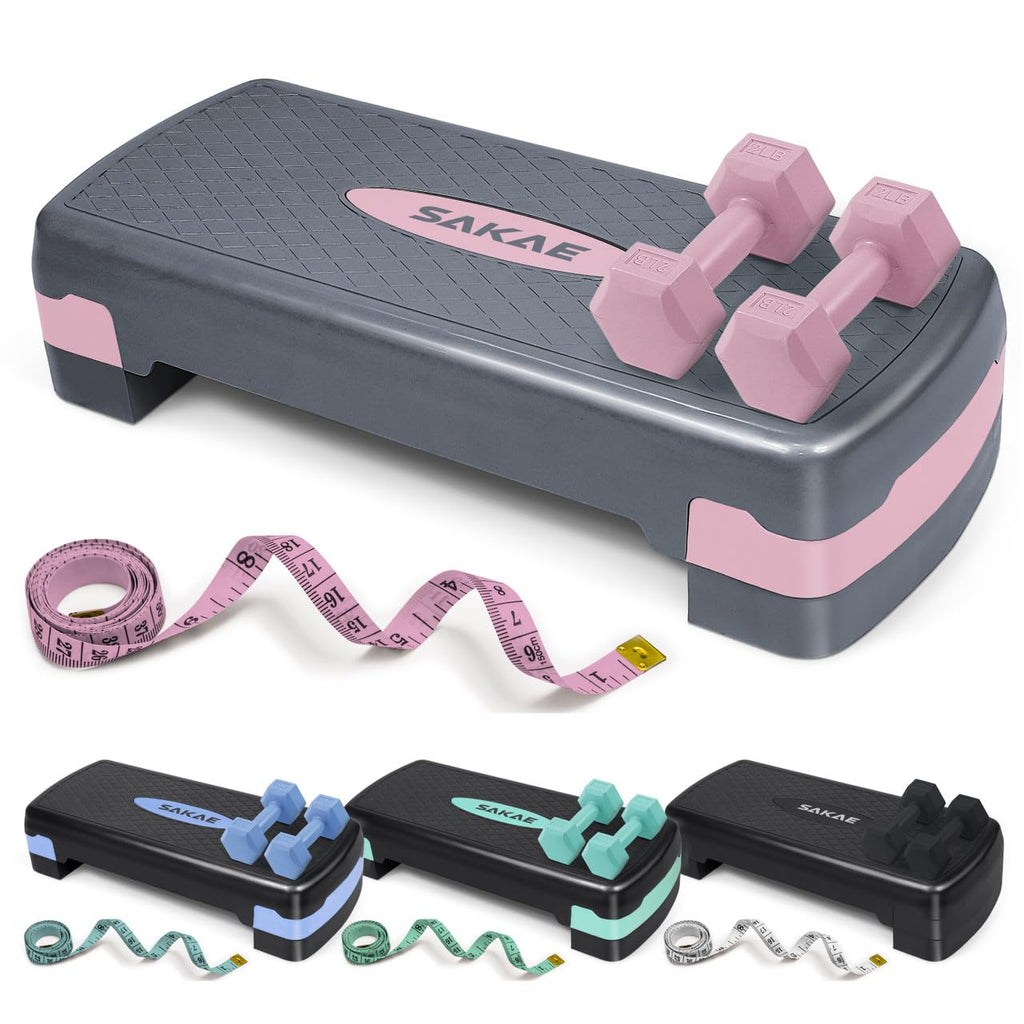 Adjustable Stepper Set with Dumbbells M27808