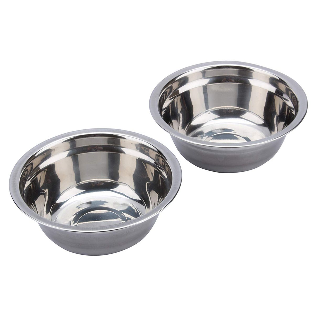 Double Stainless Steel Elevated Dog Bowls with Iron Stand D88638
