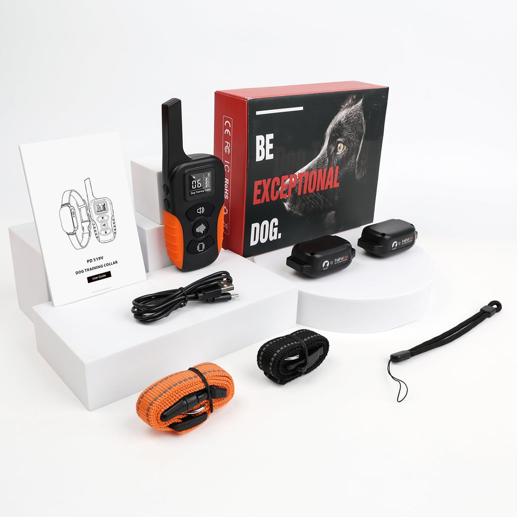 Vibration Collar with Controller for 2 Dogs, 3300ft Waterproof Q16311