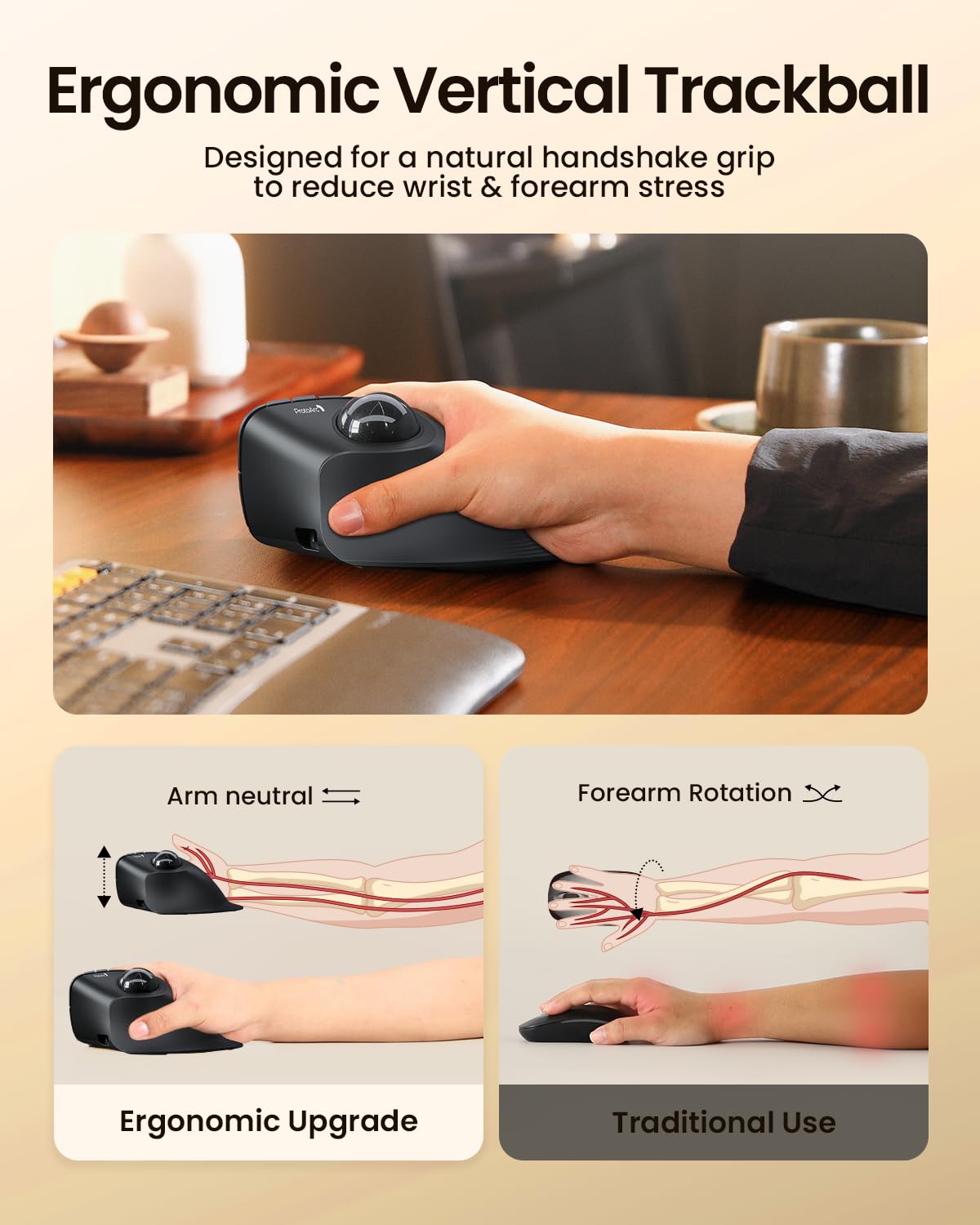 Wireless Vertical Trackball Mouse I786442