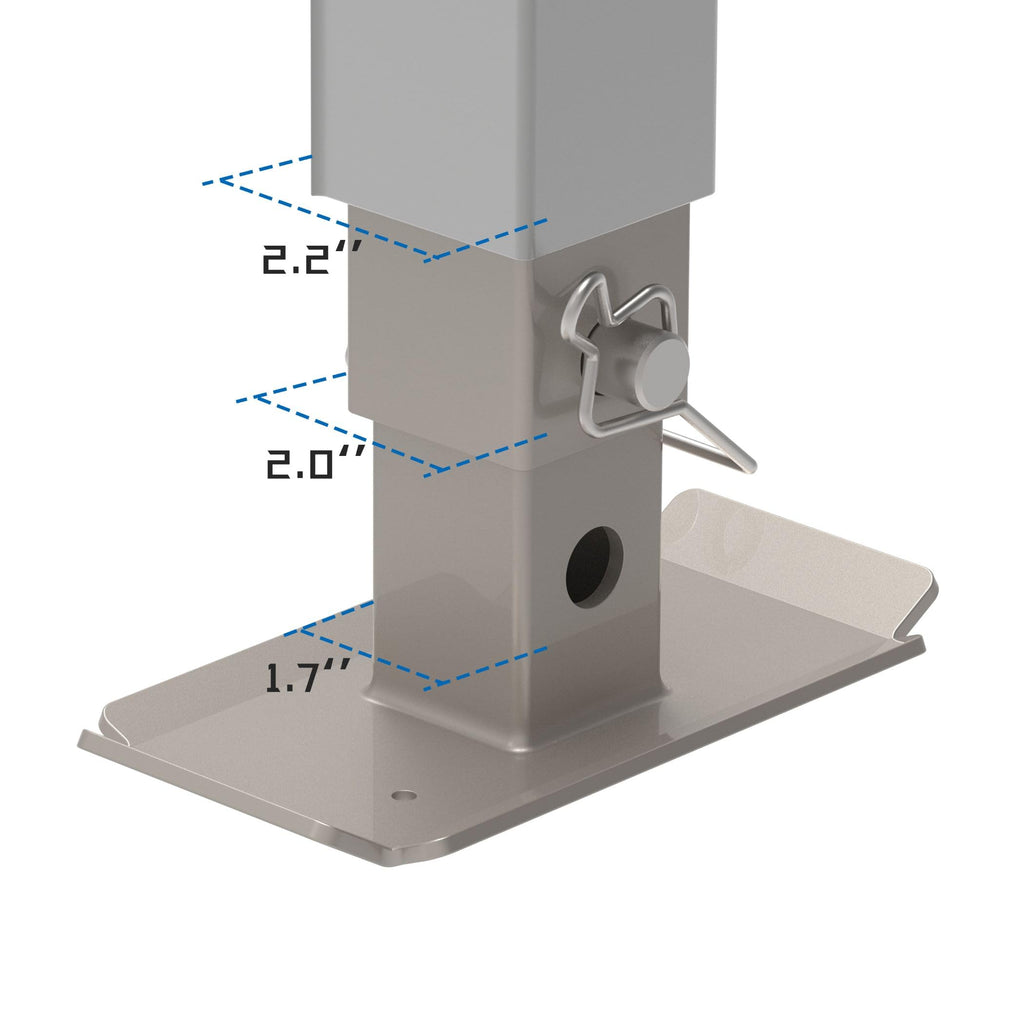 Heavy Duty Trailer Jack with Drop Leg O4411