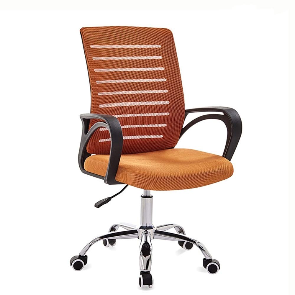 Orange Black Frame Ergonomic Mesh Swivel Chair D8428