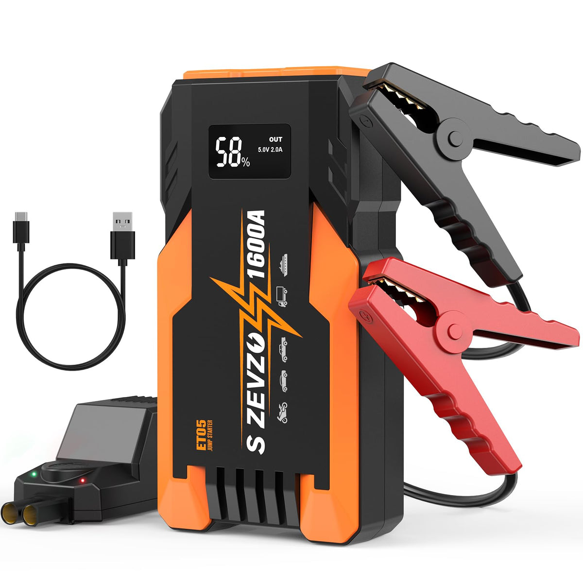 1600A Peak Portable Jump Starter J3474