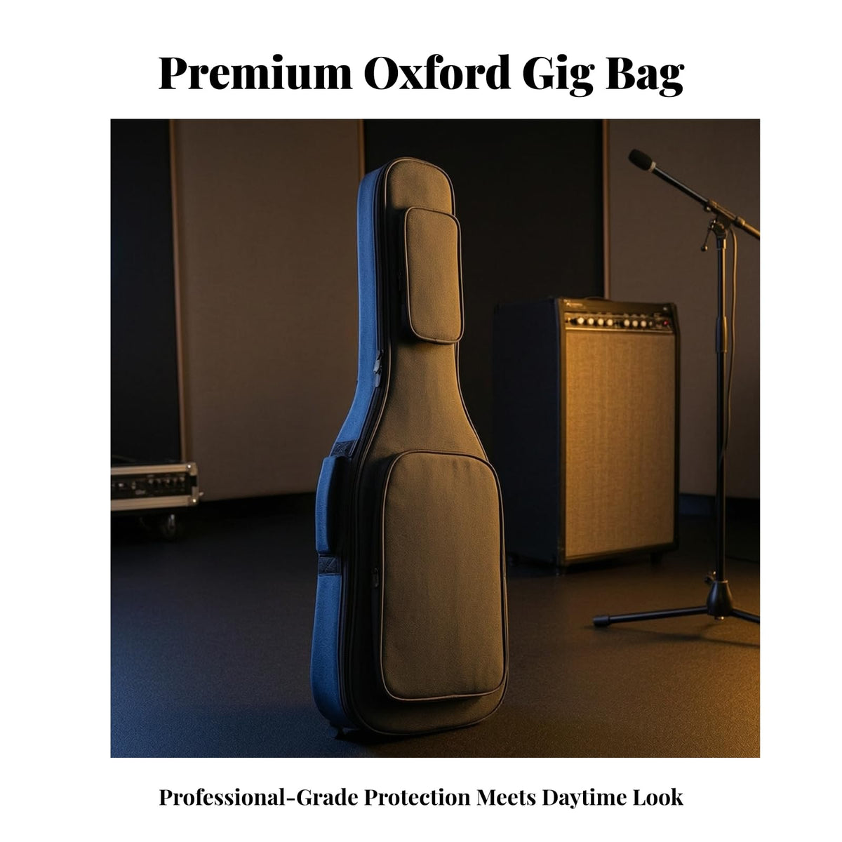 Electric Guitar Carrier Case with 15mm Padding Oxford Cloth Gig Bag P6679