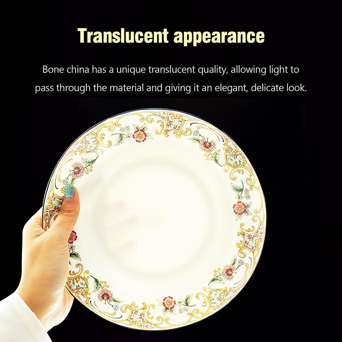 Bone China 12-Piece Dinnerware Set O7317