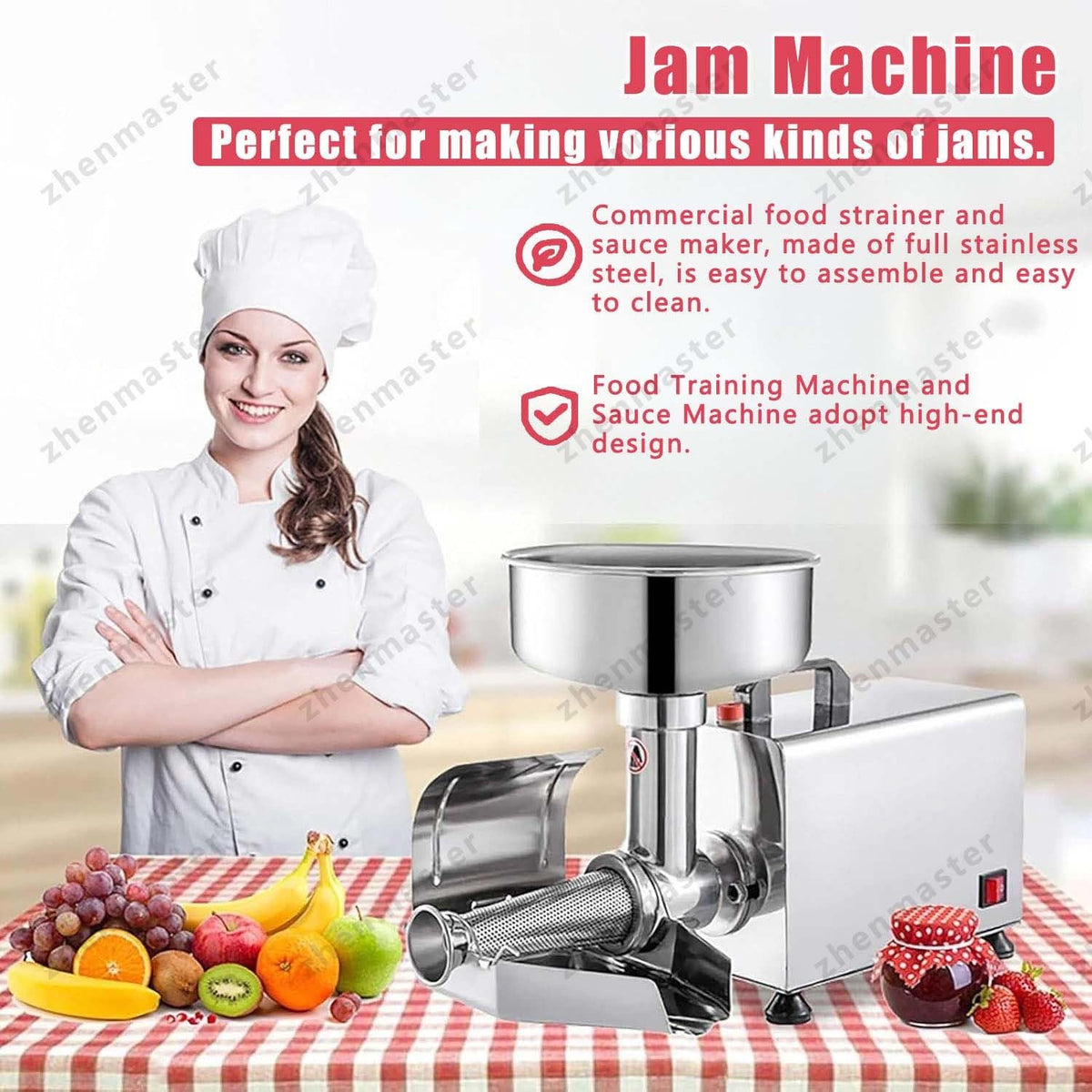 450W Stainless Steel Electric Tomato Strainer Z1748
