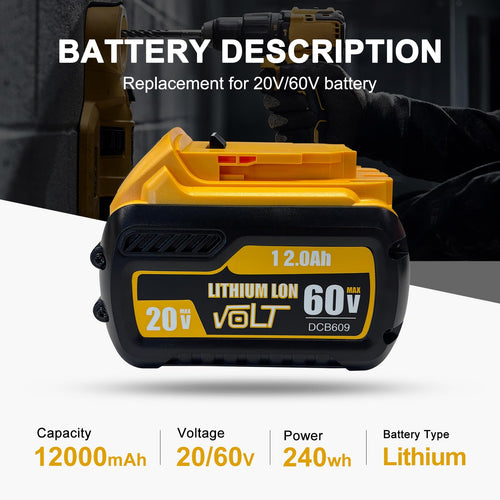 12Ah Replacement Battery 2 Packs J813