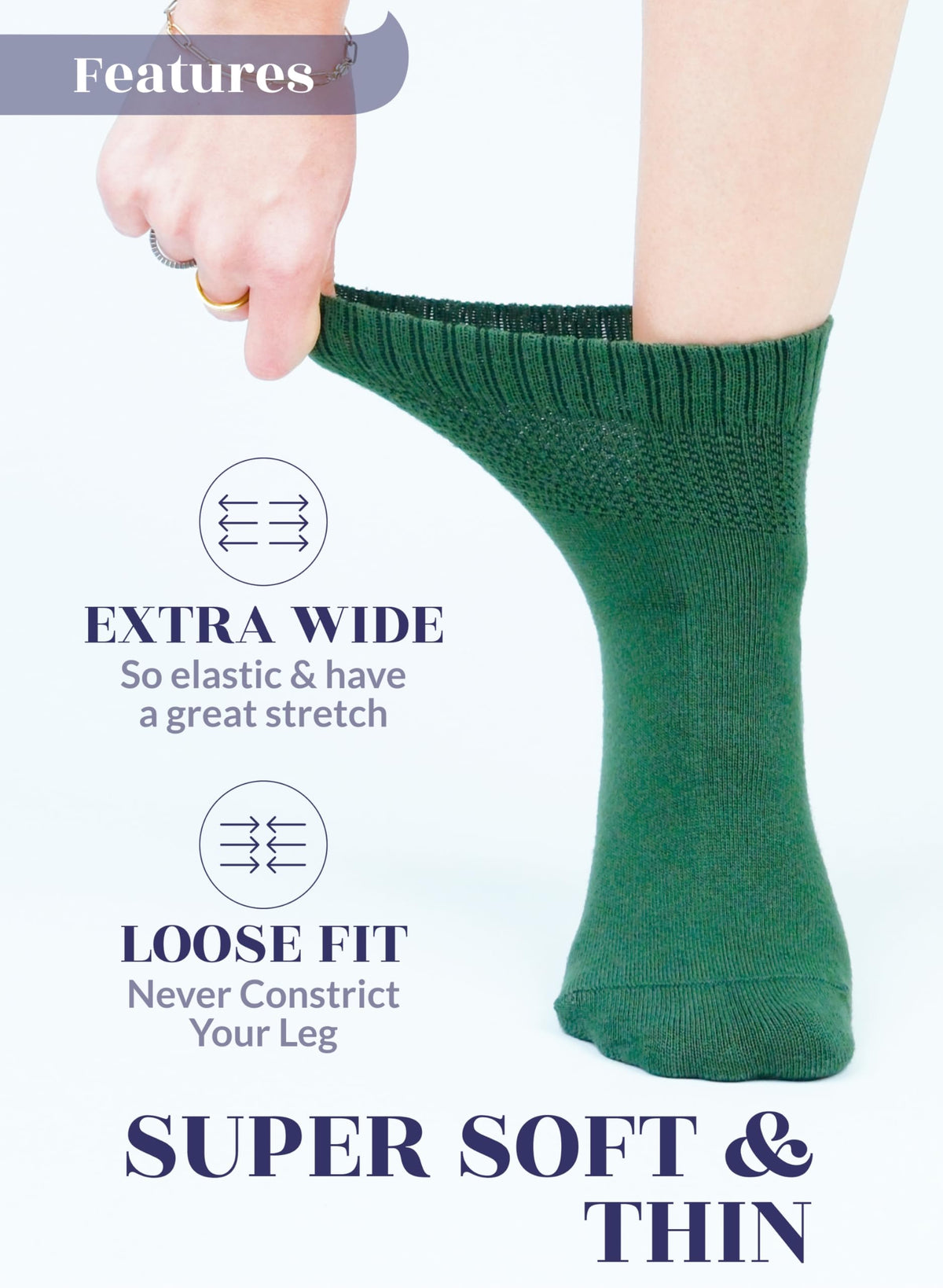 Bamboo Seamless Ankle Socks M12815