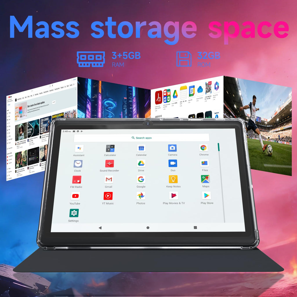 7 inch Android 14 Tablet with Protective Case C856