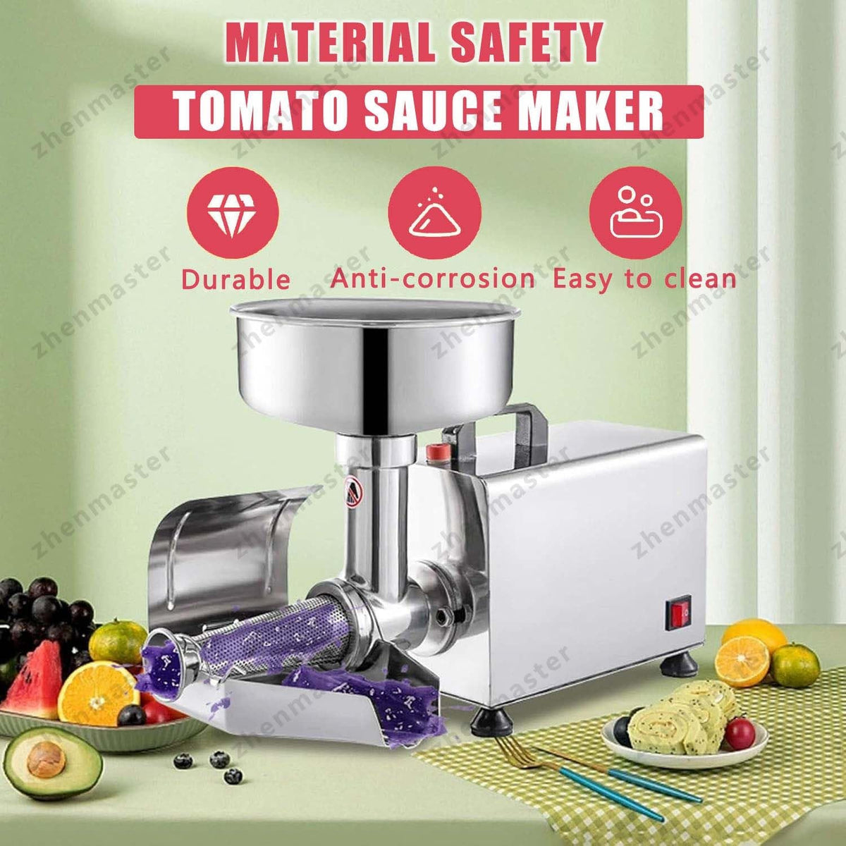 450W Stainless Steel Electric Tomato Strainer Z1748