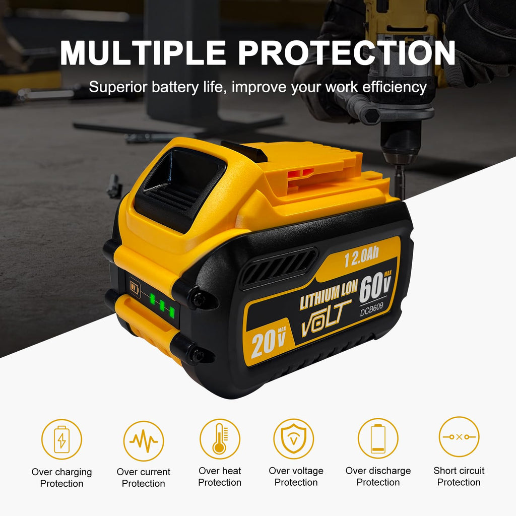 12Ah Replacement Battery 2 Packs J813