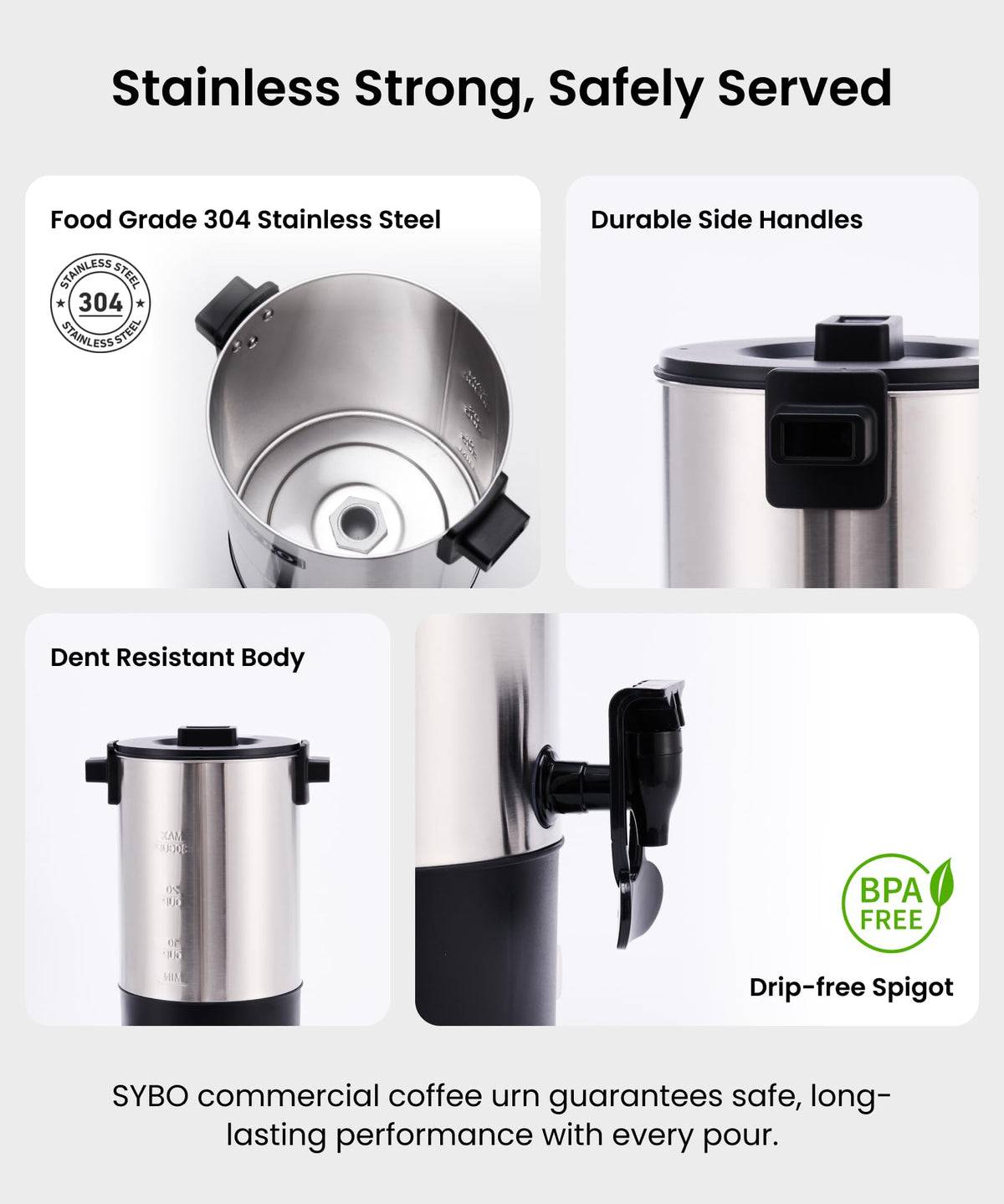 6L Stainless Steel Coffee Urn T15454