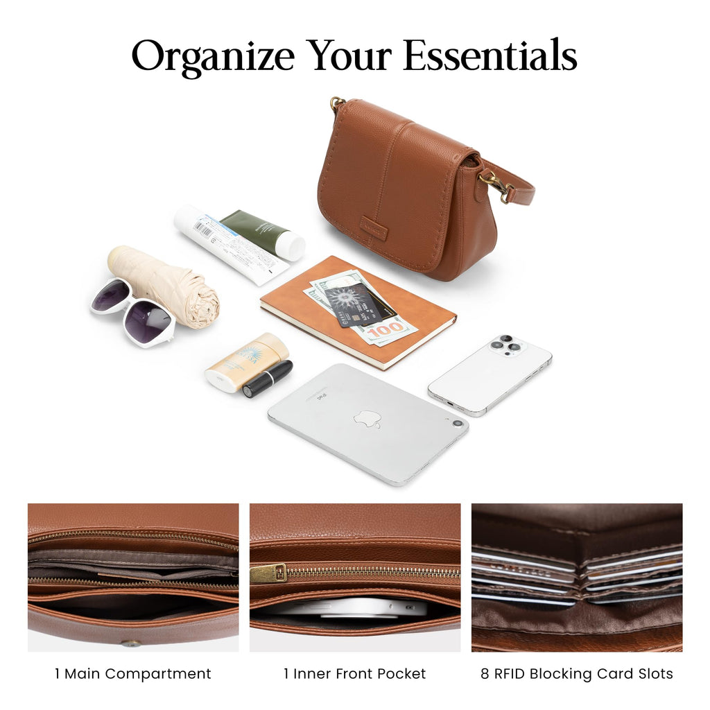 Genuine Leather RFID Blocking Crossbody Bag U380091