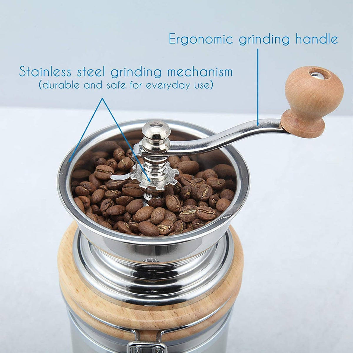 12 oz French Press with Manual Coffee Grinder V14602