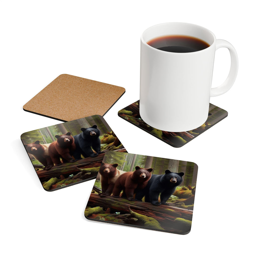 Black Bear Coasters Set of 4 C468