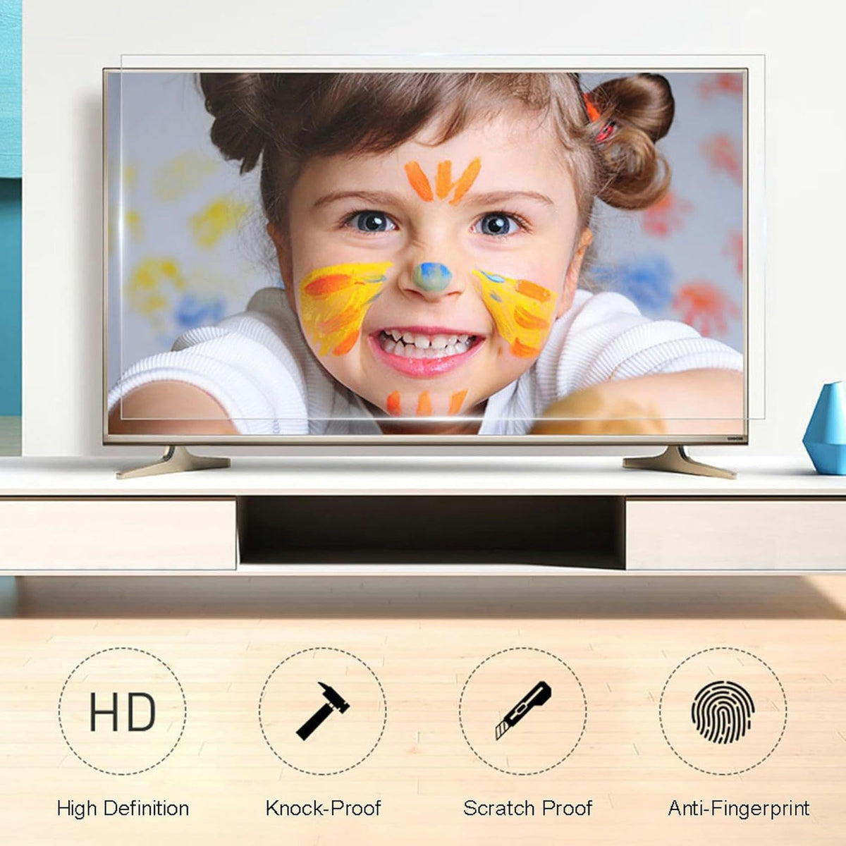 75 Inch TV Screen Protector Anti Blue Light Anti-UV Ultra-Clear D648
