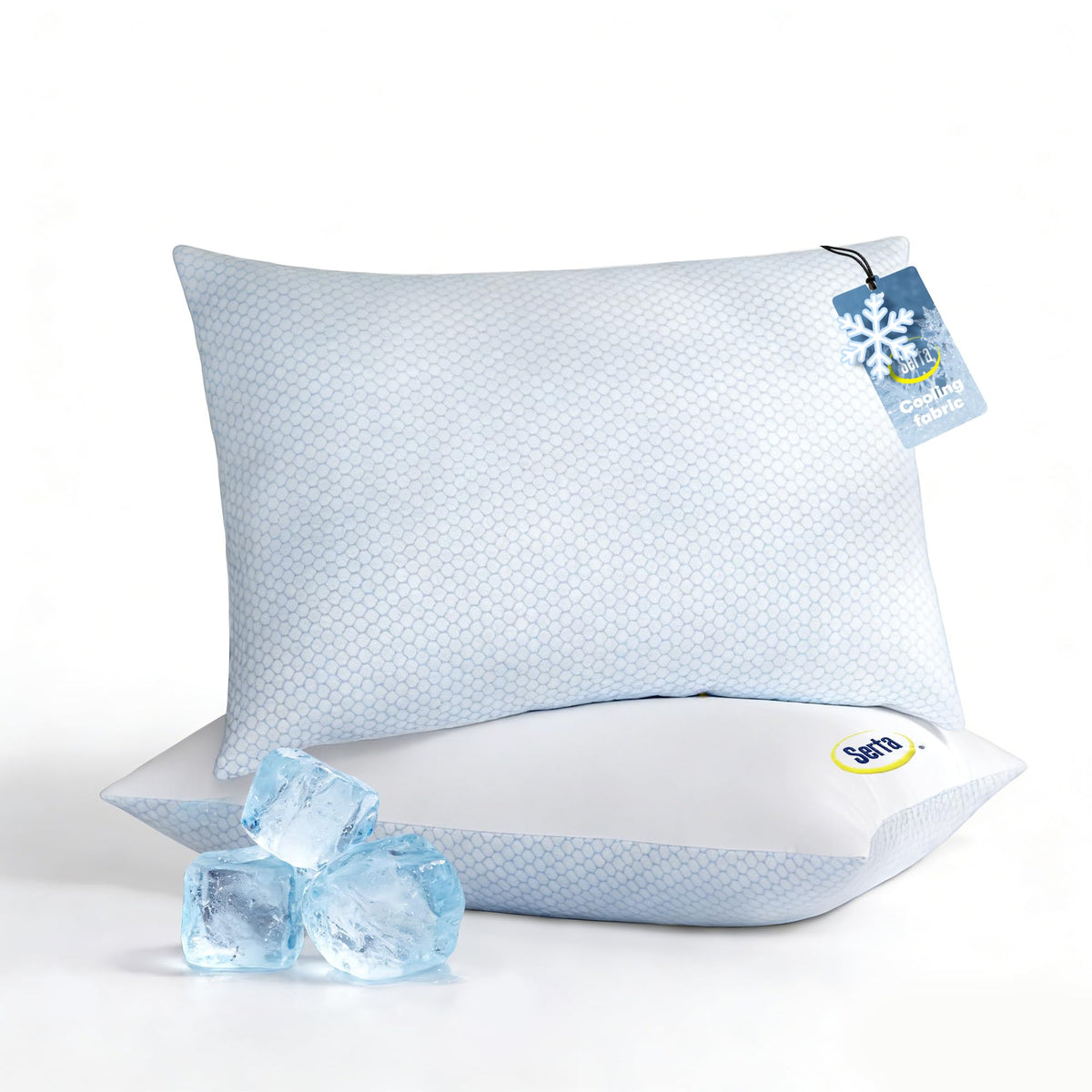 Queen Size Set of 2 Cooling Bed Pillows N409030