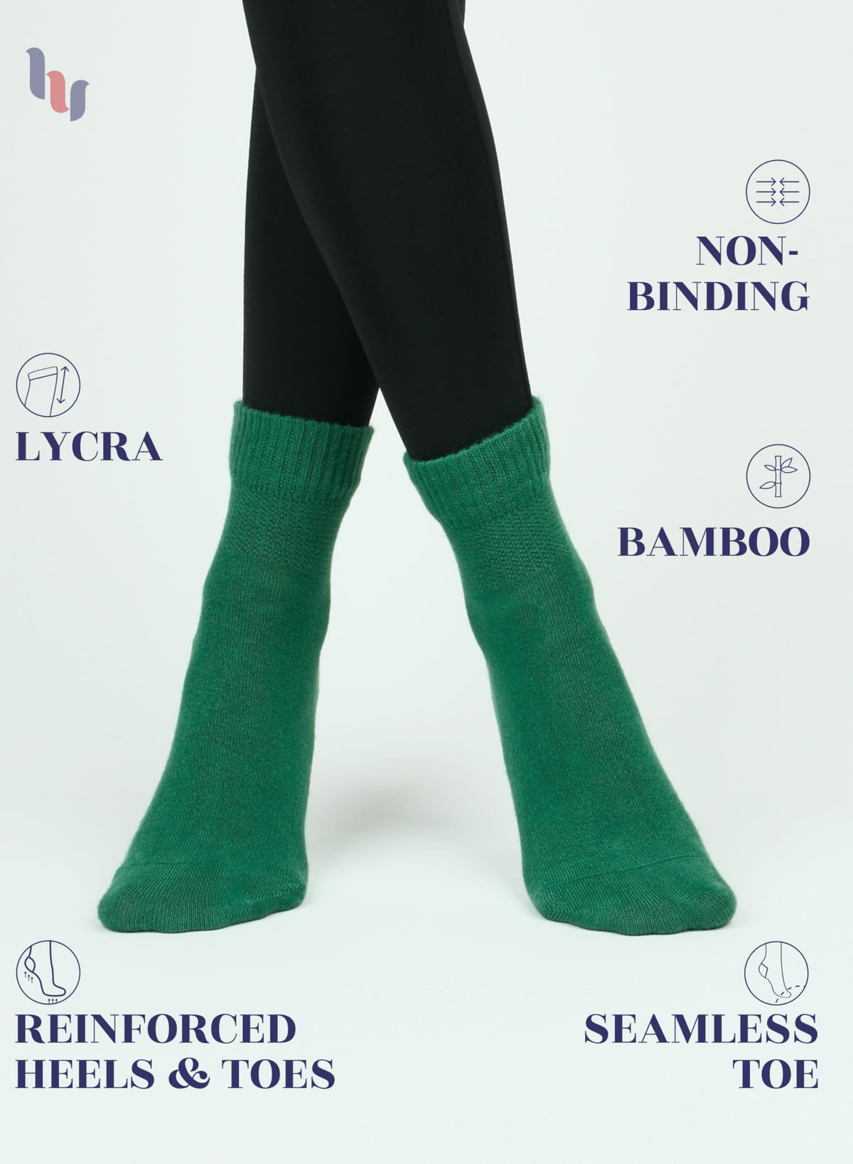 Bamboo Seamless Ankle Socks M12815