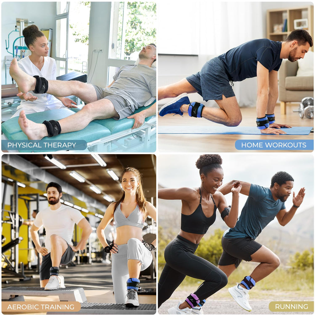 Adjustable Ankle Weights with Removable Weights A475