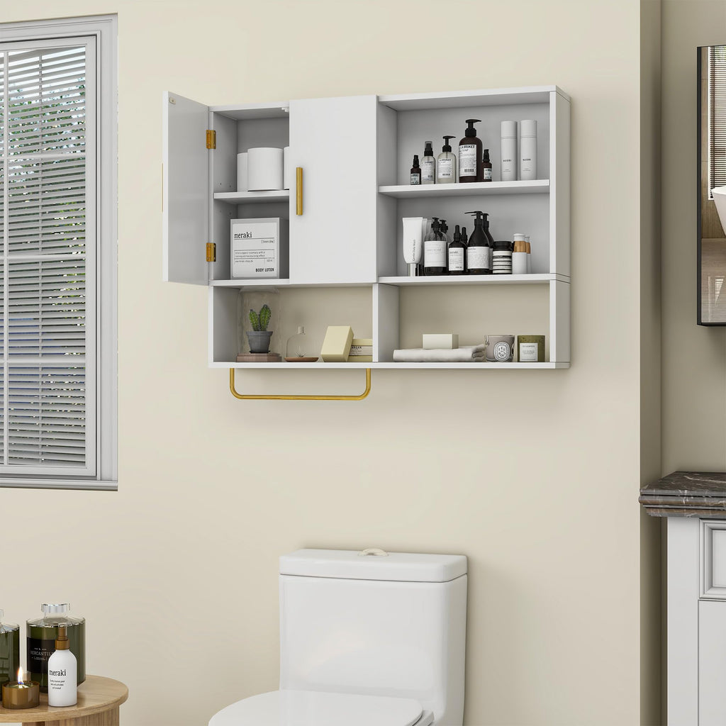 Wood Wall Mounted Bathroom Cabinet O139325