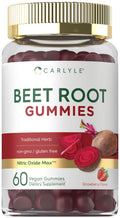 Beet Root Gummies 60 Count Strawberry Flavor P74802