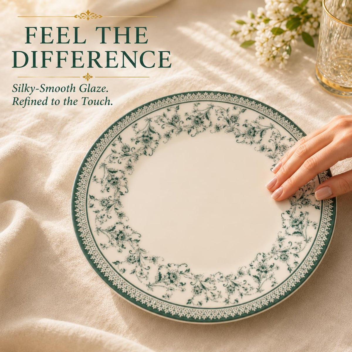 12-Piece Porcelain Dinnerware Set for 4 W891