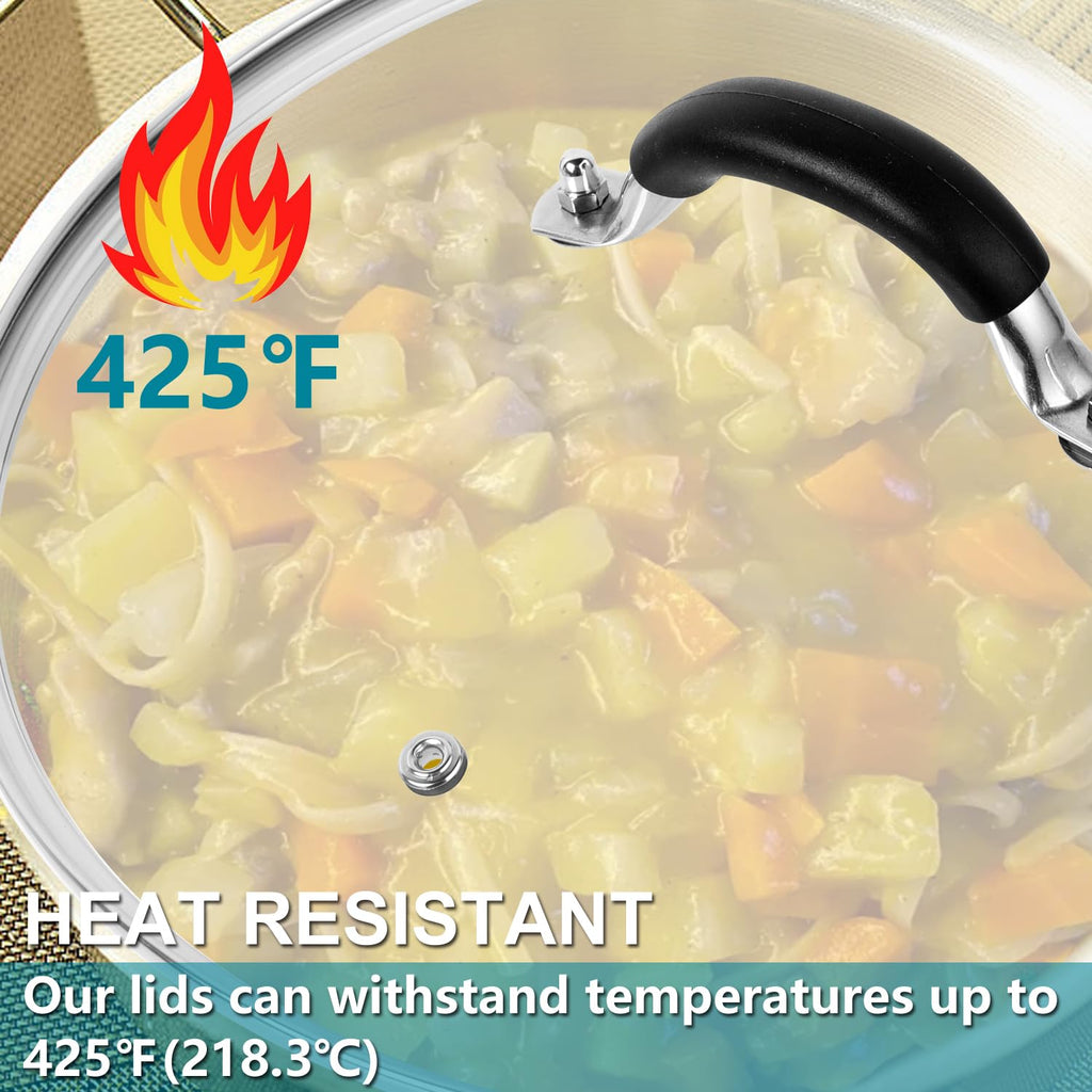 10.25 Inch Tempered Glass Lid with Steam Vent F49778