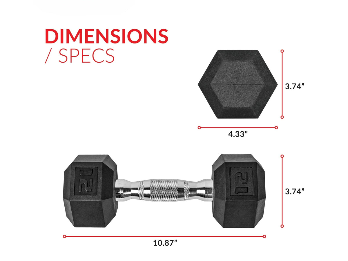 12 lb Hex Dumbbell Pair X50177