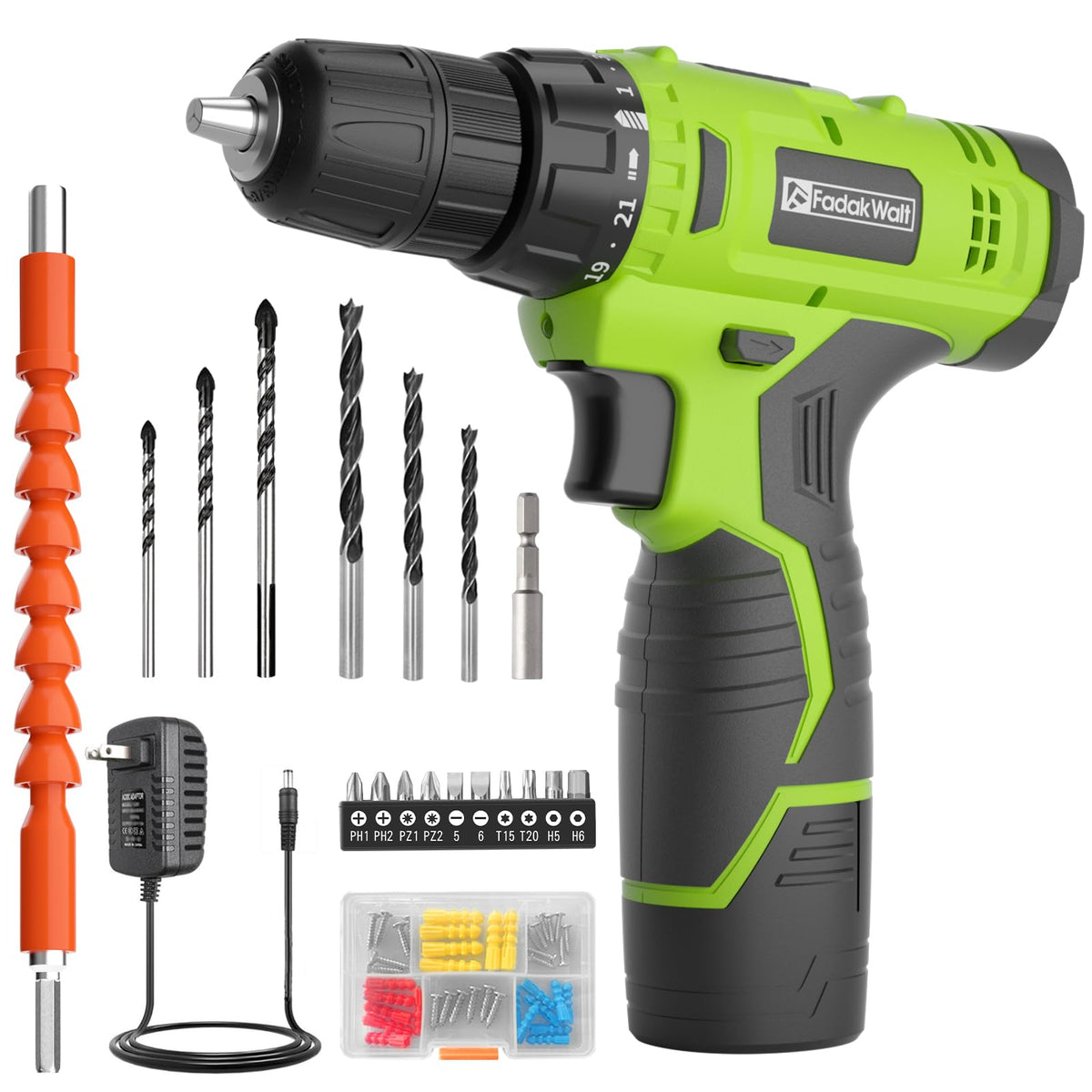 Cordless Drill Set 12V with Battery and Charger T646819