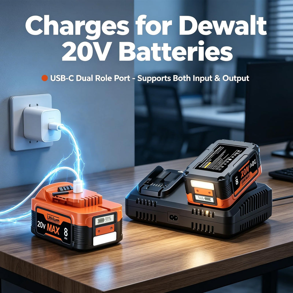 20V Lithium Battery with LCD Display E473429