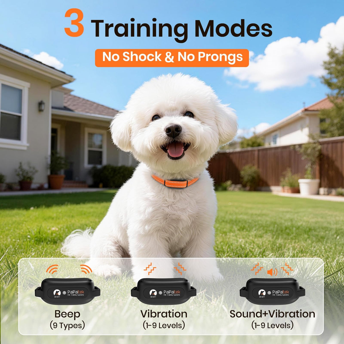 Vibration Collar with Controller for 2 Dogs, 3300ft Waterproof Q16311