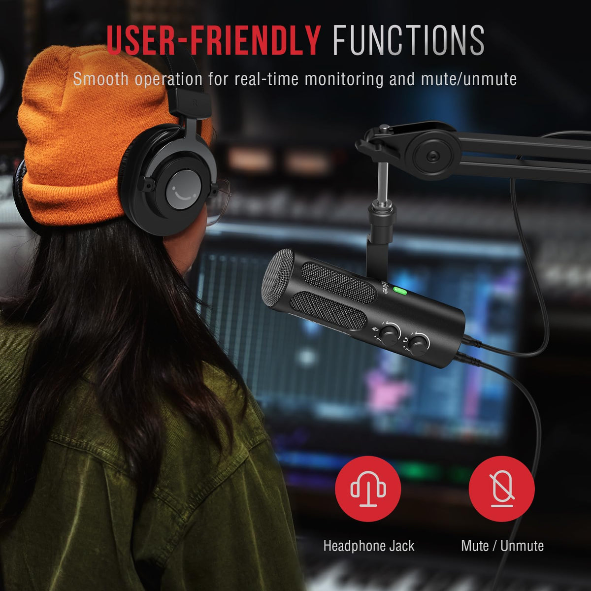 XLR USB Dynamic Microphone F560