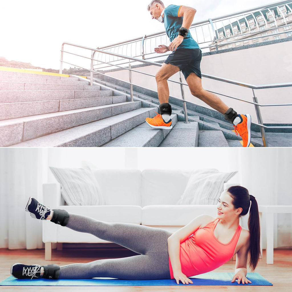 Adjustable Ankle Weights with Removable Weights A475