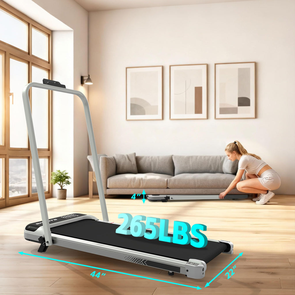 3 in 1 Compact Under Desk Treadmill with Handle Bar W483833