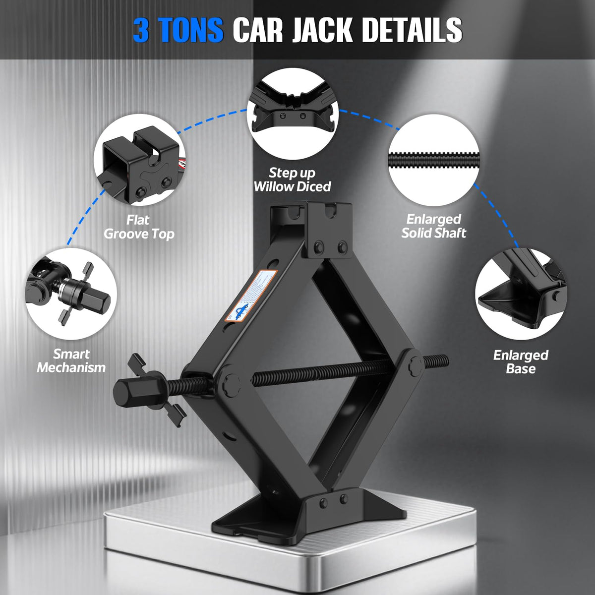 3 Ton Scissor Jack Q484
