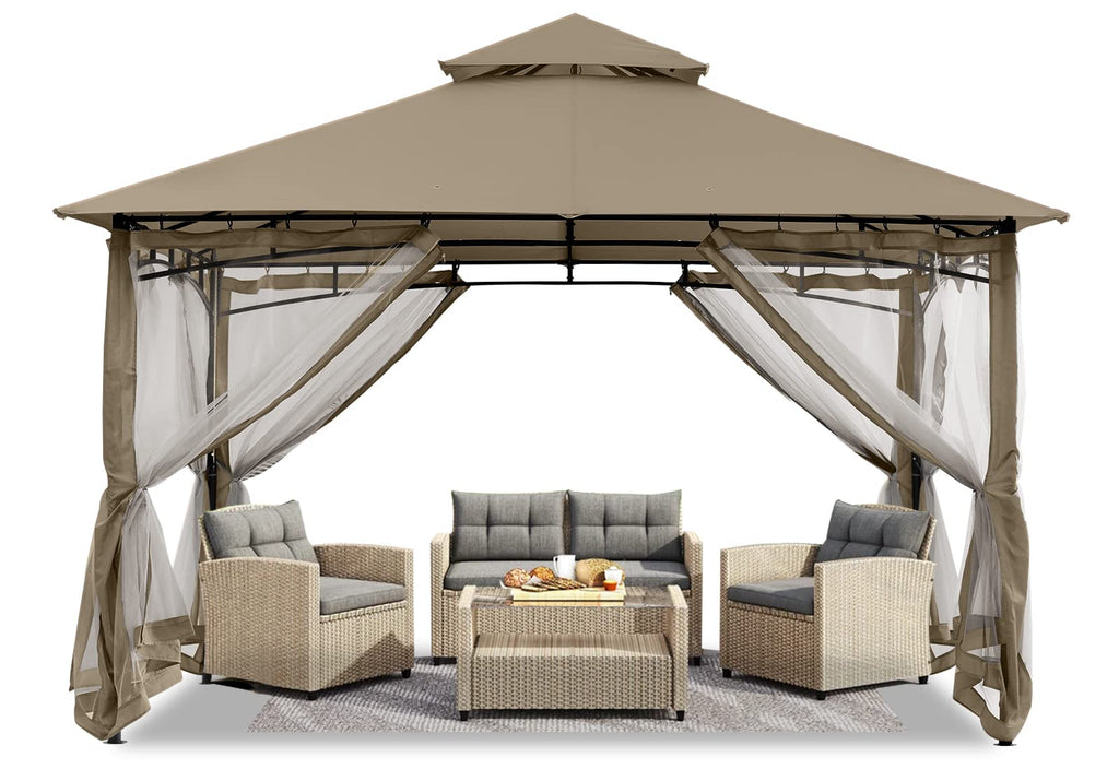 8x8 Gazebo with Mosquito Netting T994