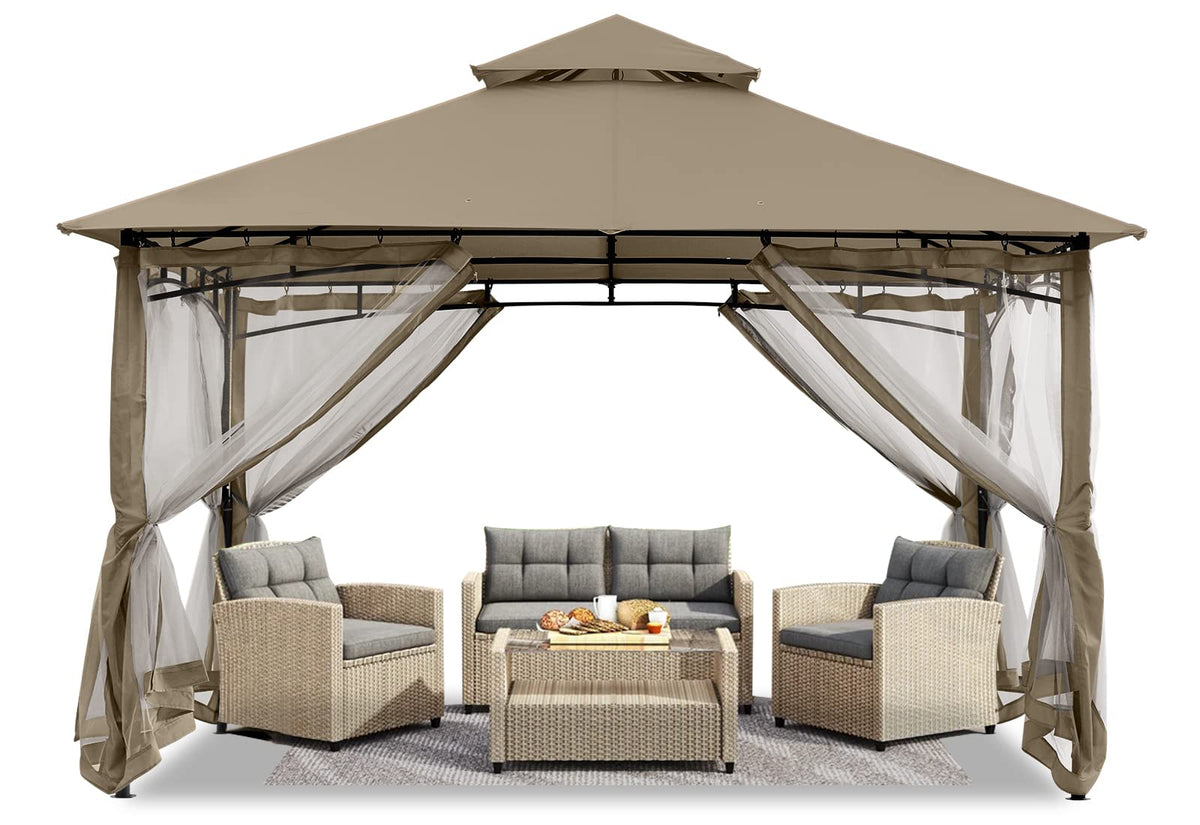 8x8 Gazebo with Mosquito Netting T994
