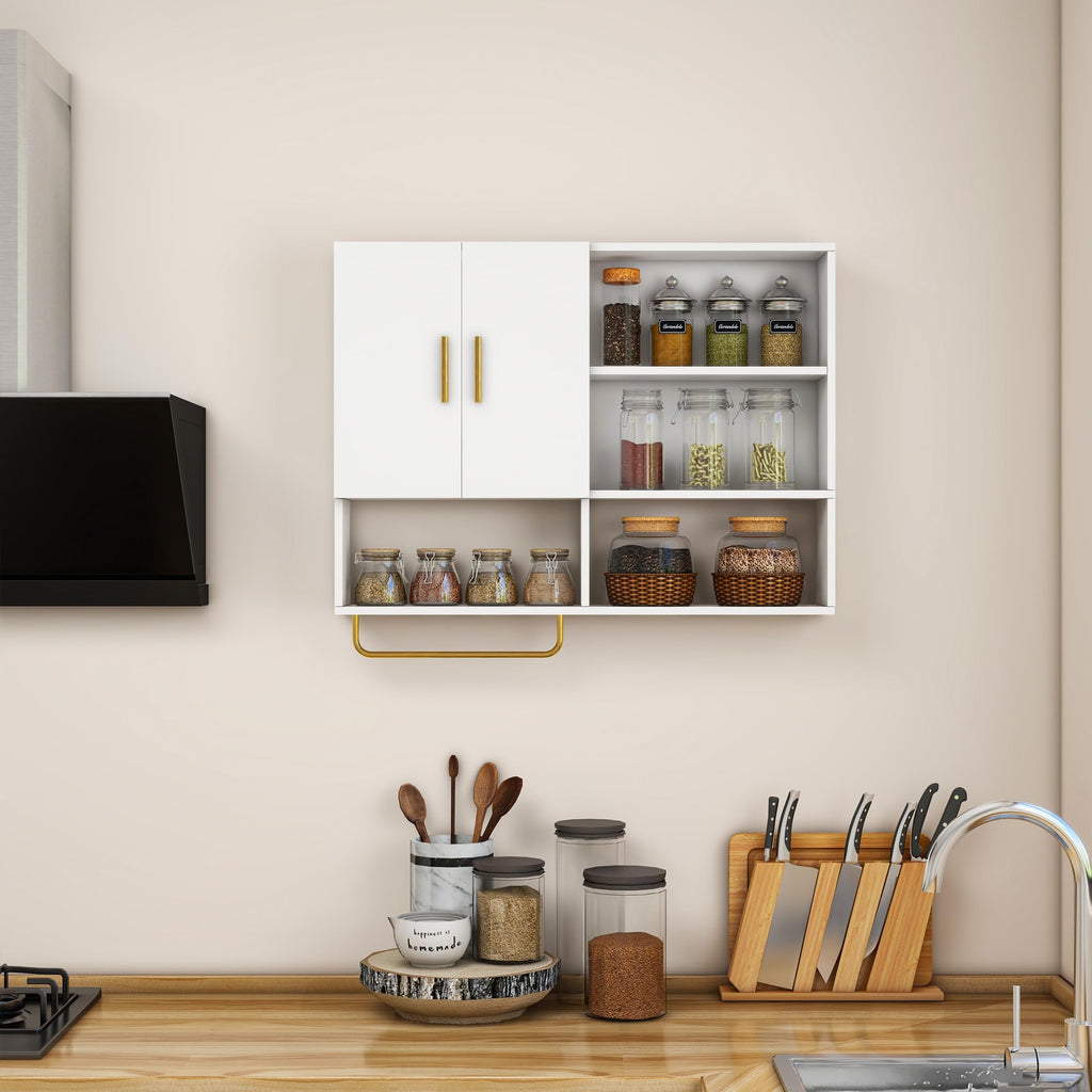 Wood Wall Mounted Bathroom Cabinet O139325