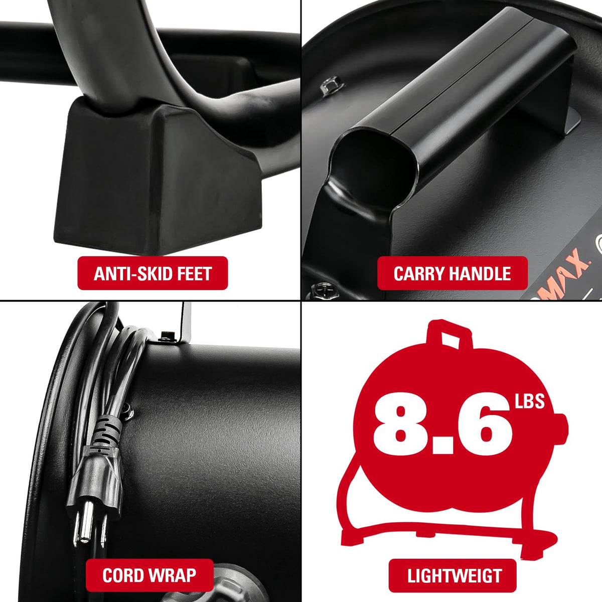 10 Inch High Velocity Drum Fan U8378