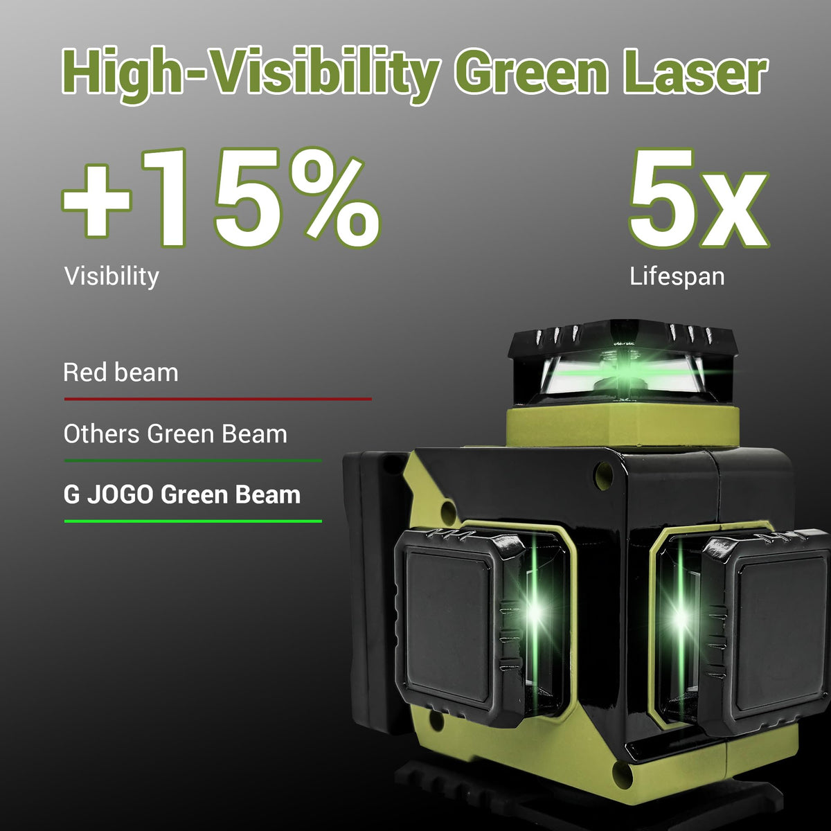 360 Self Leveling Green Laser Level with Magnetic Stand E454319