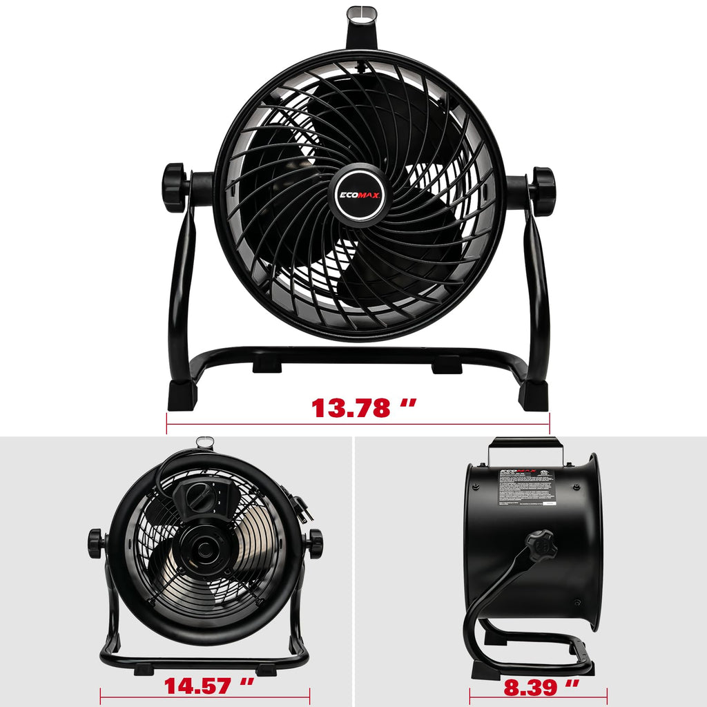 10 Inch High Velocity Drum Fan U8378