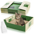 8 Pcs Disposable Cat Litter Box with Scoop I72016