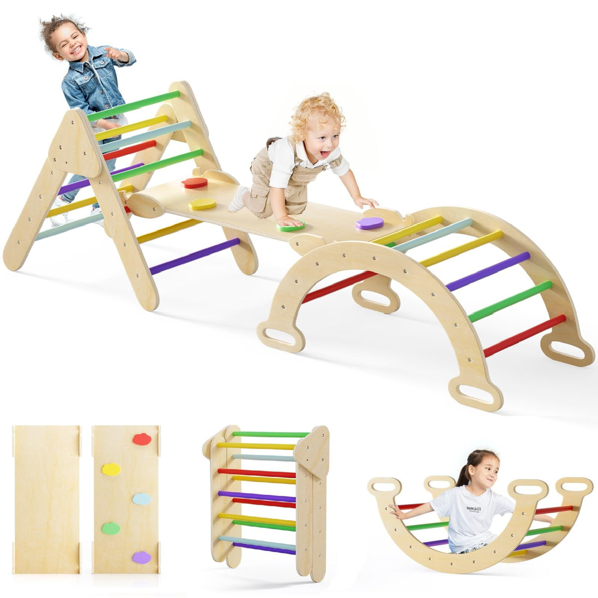 7 in 1 Foldable Wood Climbing Toys I788