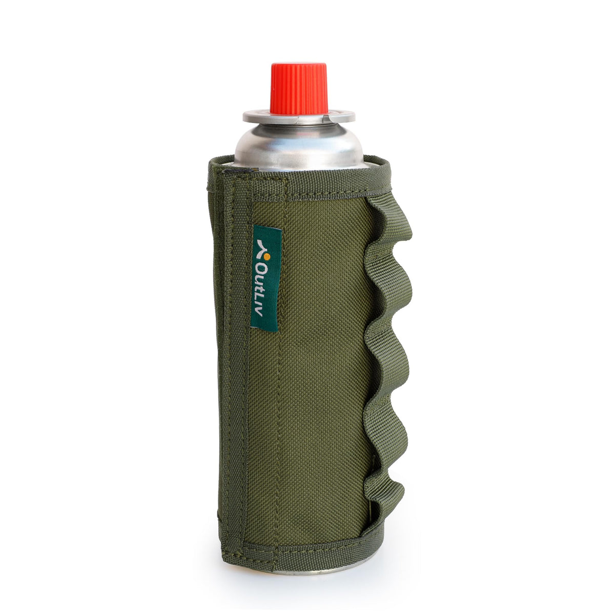 Tactical Outdoor Protective Canister Sleeve for 8oz Butane Fuel Canisters Pack of 12 Woodland Green Z442