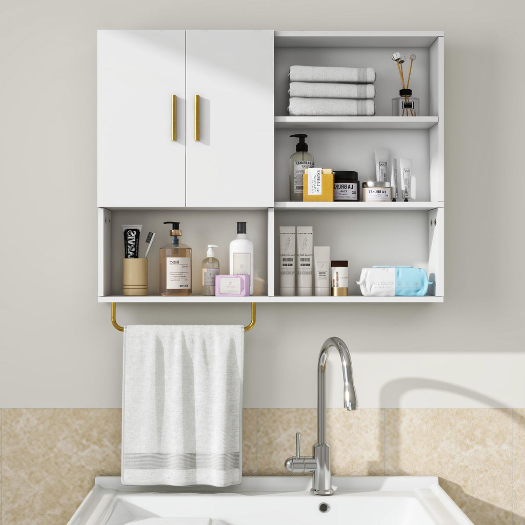 Wood Wall Mounted Bathroom Cabinet O139325