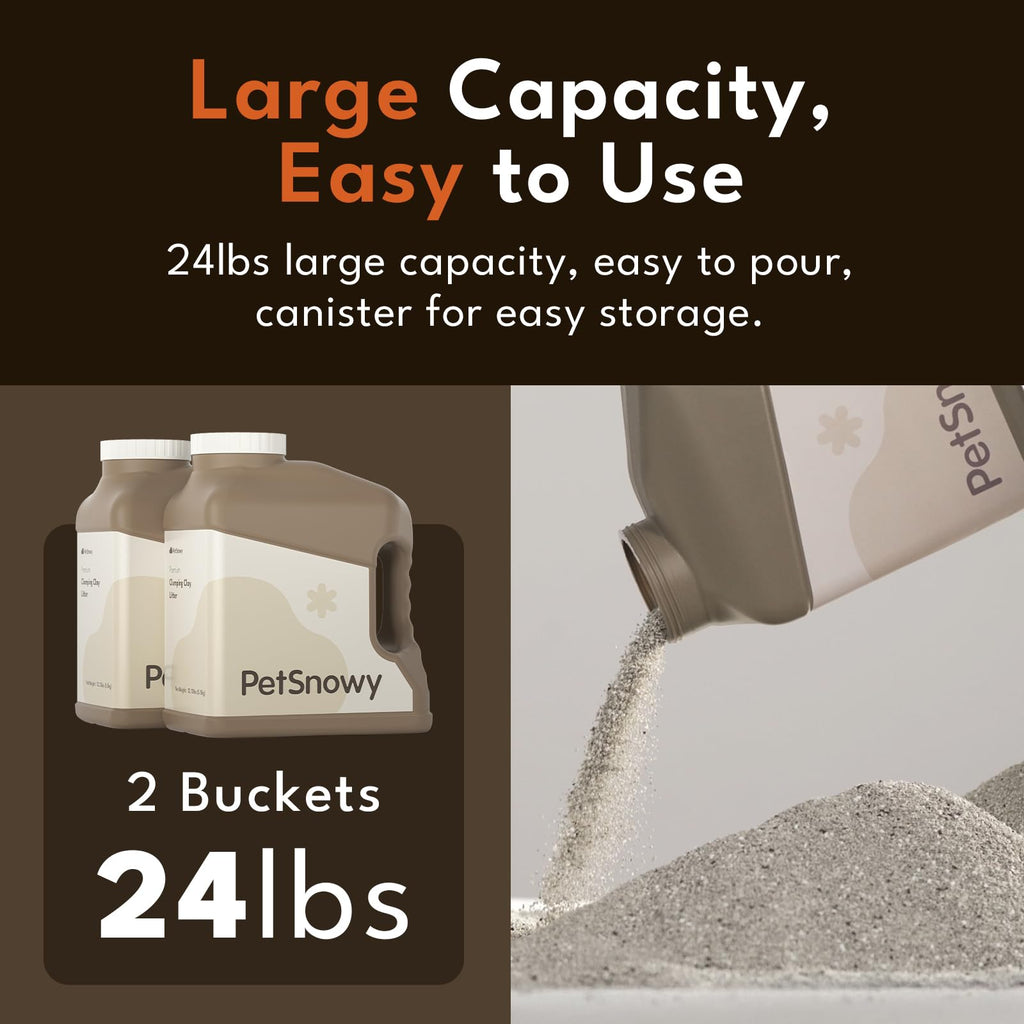 Natural Clay Clumping Cat Litter 24lbs V2578
